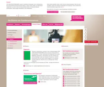 Wir-Familienunternehmer.eu(Familienunternehmen-Nachrichten und Service für Familienunternehmen) Screenshot