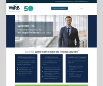 Wirbsinglereview.com(WIRB's NIH Single IRB Review Solution) Screenshot