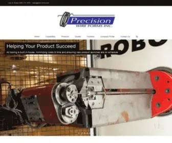 Wire-Forms.com(Manufacturer of Wire Forms) Screenshot