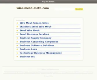 Wire-Mesh-Cloth.com(Hebei Wanlida Metal Wire & Wire Mesh Co) Screenshot