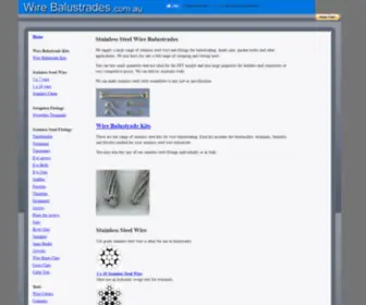 Wirebalustrades.com.au(Stainless Steel Wire Balustrades) Screenshot