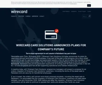 Wirecard-Cardsolutions.co.uk(Wirecard Card Solutions Limited) Screenshot