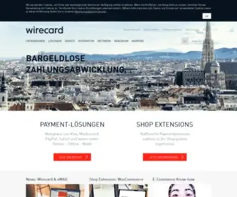 Wirecard.at(Payment Service Provider & Online Zahlungen akzeptieren) Screenshot