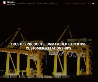 Wirecoworldgroup.com(Wire Company) Screenshot