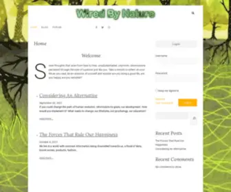 Wiredbynature.ie(Wired By Nature) Screenshot