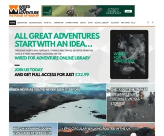 Wiredforadventure.com(Wired for Adventure) Screenshot