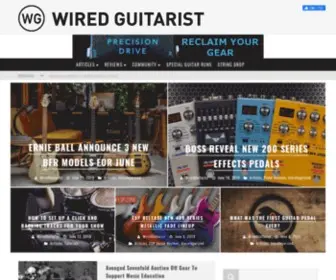 Wiredguitarist.com(Electric Guitar Reviews) Screenshot