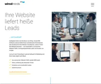 Wiredminds.de(Software für B2B) Screenshot