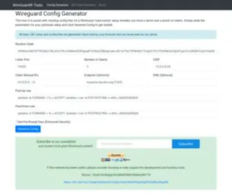 Wireguardconfig.com(WireGuard Tools) Screenshot