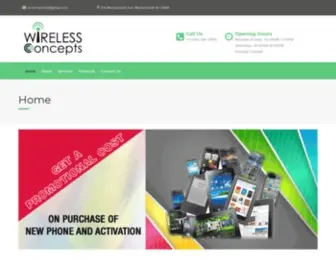 Wirelessconcepts.us(Just another WordPress site) Screenshot