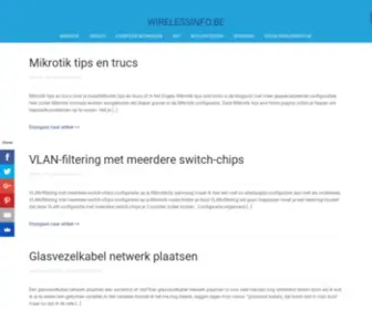 Wirelessinfo.be(Mikrotik-ubiquiti-netwerken) Screenshot