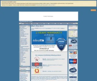 Wirelesslan.pl(Anteny, Ovislink, Edimax, Planet, Routerboard Mikrotik, BlackBox) Screenshot