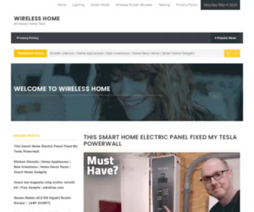 Wirelessrouterhome.com(All About Home Tech) Screenshot