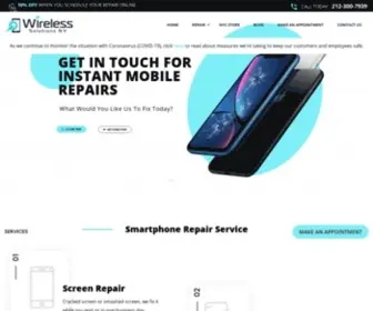 Wirelesssolutionsny.com(Cell Phone Repair Shop) Screenshot