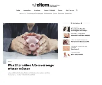 Wireltern.ch(Ratgeber für Eltern) Screenshot