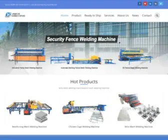 Wiremeshweldingmachine.com(Wire mesh machine) Screenshot