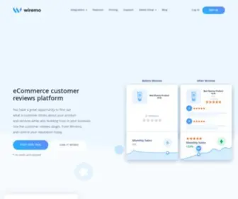Wiremo.co(Customer Review platform for eCommerce) Screenshot