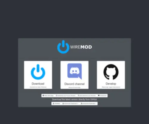 Wiremod.com(Wiremod Landing Page) Screenshot