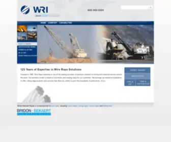 Wirerope.com(Wire ropes for mining) Screenshot