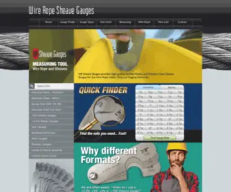Wireropegauges.com(Wire Rope and Sheave Gauges) Screenshot