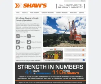 Wireropes.co.nz(Shaws Wire Ropes) Screenshot