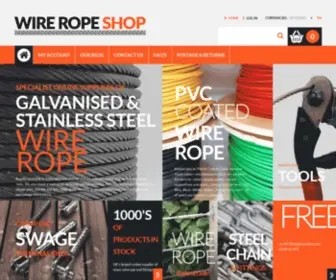 Wireropeshop.co.uk(The Wire Rope Shop) Screenshot