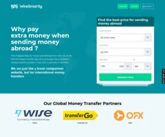 Wiresmartly.com(Cheapest Way to Send Money from USA) Screenshot