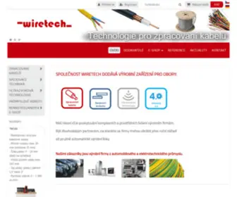 Wiretech.cz(Spolešnost WIRETECH s.r.o. dodává zařízení pro obory) Screenshot
