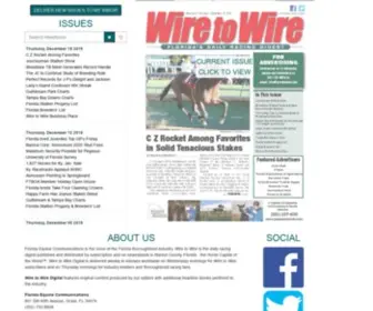 Wiretowire.net(Wire-To-Wire Issues from Florida Equine Publications) Screenshot