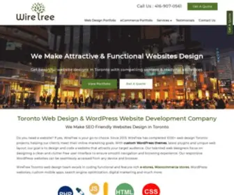 Wiretree.ca(Website Design Toronto) Screenshot