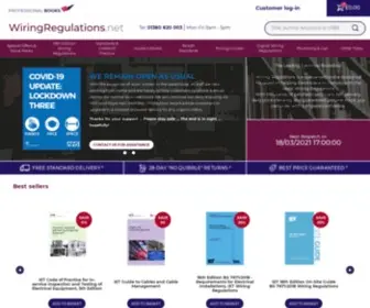 Wiringregulations.net(The Wiring Regulations Bookshop has everything an electrician needs to comply with BS 7671:2018) Screenshot