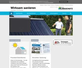 Wirksam-Sanieren.de(Eine Kampagne von co2online) Screenshot