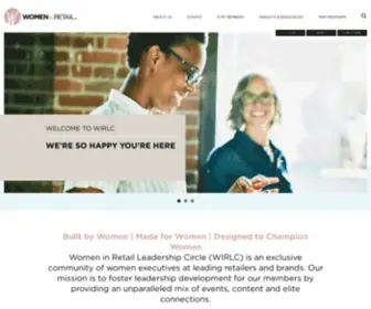 Wirlc.com(Women In Retail Leadership Circle) Screenshot