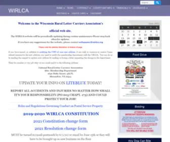 Wirlca.org(The Wisconsin Rural Letter Carriers' Association) Screenshot