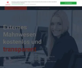 Wirmahnenfuerdich.de(Wir mahnen für dich) Screenshot