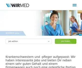 Wirmed.com(Wir suchen Pflegepersonal) Screenshot