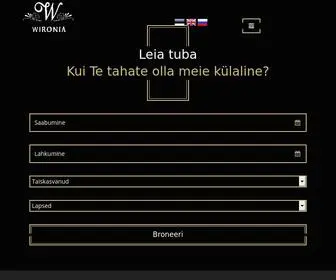 Wironia.ee(Wironia Hotel) Screenshot
