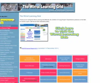 Wirral-MBC.gov.uk(Wirral Learning Grid) Screenshot