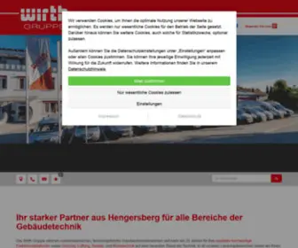 Wirth-Gruppe.de(Elektriker & Sanitärinstallateur aus Hengersberg) Screenshot