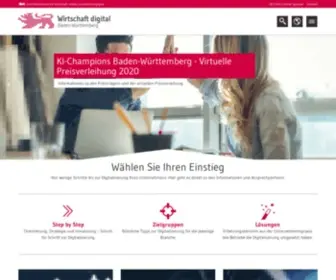 Wirtschaft-Digital-BW.de(Digitalisierung der wirtschaft bw) Screenshot