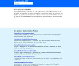Wirtschafts-ABC.com(Wirtschaftslexikon) Screenshot