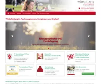 Wirtschaftscampus.de(WIRTSCHAFTScampus Dr. Peemöller) Screenshot