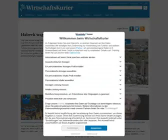 Wirtschaftskurier.de(Die Unternehmerzeitung) Screenshot