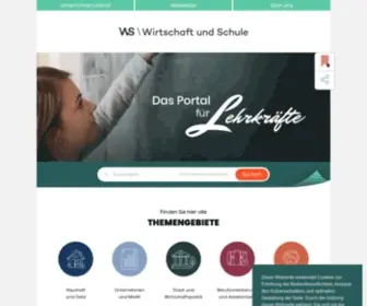 Wirtschaftundschule.de(Das Portal für Lehrkräfte) Screenshot