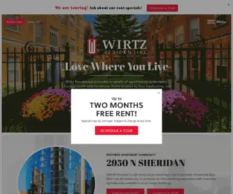 Wirtzresidential.com(Chicago Apartments) Screenshot