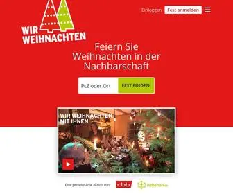 Wirweihnachten.de(Eine Nachbarschaftsaktion von rbb und) Screenshot