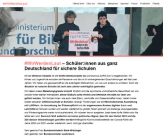 Wirwerdenlaut.org(#WirWerdenLaut) Screenshot