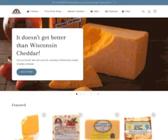 Wisconsincheesemart.com(Wisconsin Cheese Mart) Screenshot