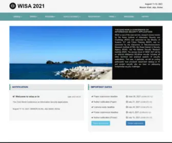 Wisa.or.kr(WISA 2022) Screenshot