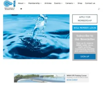 Wisa.org.za(Dam Levels Globally water) Screenshot